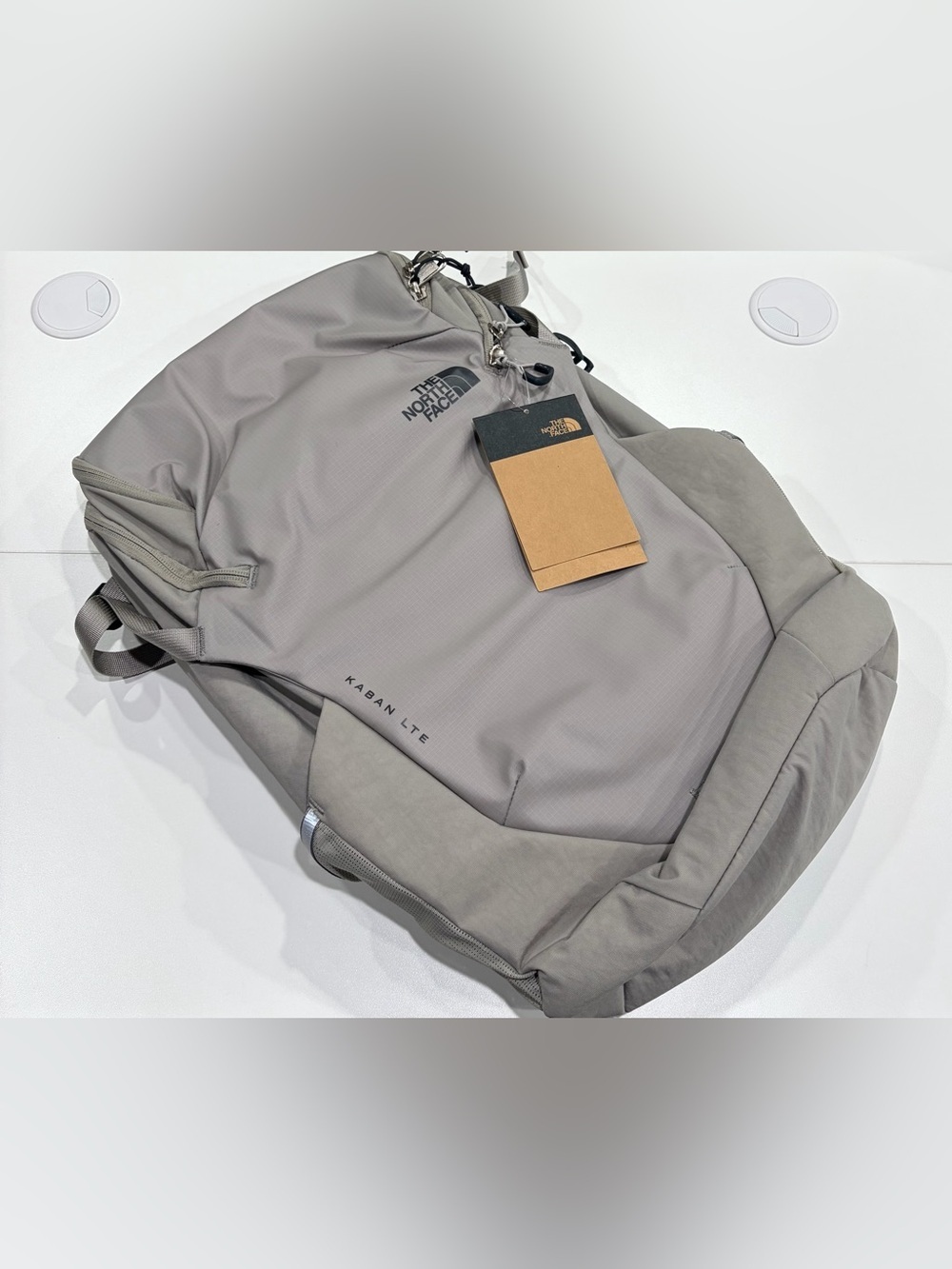 The North Face Adult Kaban LTE Backpack Pack Men's Women's NWT Grey Stone Travel